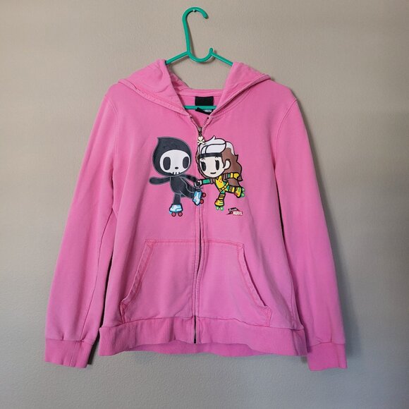 Tokidoki x Marvel - Women’s Size L Pink Zip Up Hoodie - Picture 1 of 6